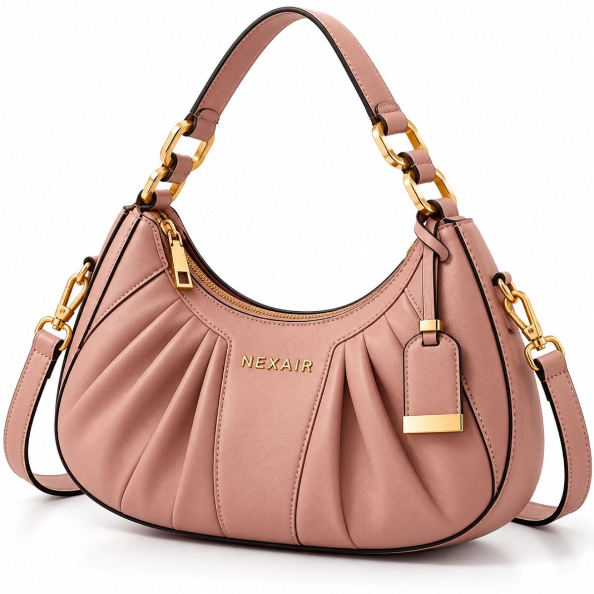 Nexair Solenne Pleated Shoulder – Dusty Rose